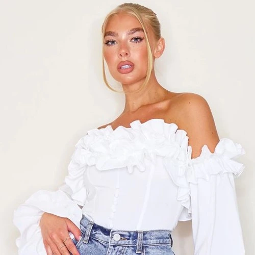 Ruffle Off-Shoulder Top